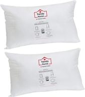 🔶 enhance your home decor with trendy home 12x18 premium stuffer throw pillow inserts, white 12x18(2pack) logo