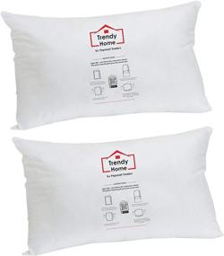 img 4 attached to 🔶 Enhance Your Home Decor with Trendy Home 12x18 Premium Stuffer Throw Pillow Inserts, White 12x18(2pack)