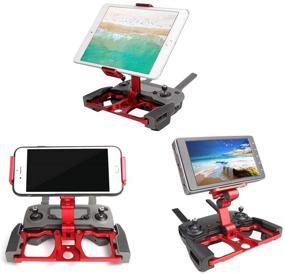 img 2 attached to 📱 Foldable Aluminum Tablet Holder for DJI Mavic Air/Mavic 2/Spark - Crystal Sky Support & Controller Mount Accessories