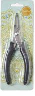 beaditive fine bent nose pliers: non-serrated tips for jewelry making, beading, crafting, stainless steel logo