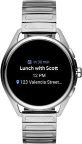 img 3 attached to Emporio Armani Stainless Touchscreen Smartwatch: Sleek and Chic Tech Accessory for the Style Savvy