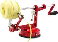 🍎 spiralizer heavy duty die cast magnesium alloy apple/potato peeler corer, durable peelers logo