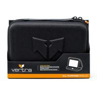 🧳 vertra dopp kit: semi-hard shell toiletry bag with adjustable mirror and zipper compartments - carry on size logo
