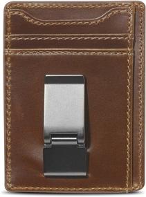 img 4 attached to Premium Leather Co Wallet with 👛 Exterior Window - A Functional & Stylish Accessory