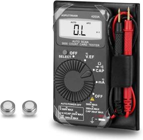 img 4 attached to ⚙️ Auto-ranging Mini Digital Multimeter 4203A with AC/DC Voltage, Current, Resistance, Capacitance, Diode, Audible Continuity Test - Black