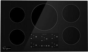 img 4 attached to Empava 36-inch Induction Cooktop with 5 Power Boost Burners and Smooth Black Ceramic Glass Surface - 240V