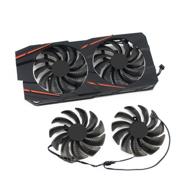 cavabien graphics card cooler: 88mm вентилятор t129215su tpld9210s12hh с 4-контактным подключением для gigabyte gtx 1050 1060 1070 960 rx 470 480 570 580 (fanaa) логотип