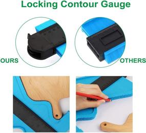 img 2 attached to 🛠️ Contour Gauge Profile Tool: Ideal Christmas Gifts for Men, Stocking Stuffers, and Gadgets for Woodworking, Construction, and Carpentry – Top Birthday Gift Ideas for Dad from Daughter or Son