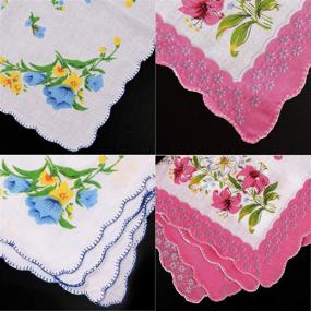img 3 attached to 🧣 Vintage Boao Handkerchiefs: Classy Pieces for Every Hankie Lover