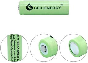 img 1 attached to 🔋 QBLPOWER AA Solar Light Batteries: 12Pcs NIMH 600mAh 1.2V Rechargeable for Garden Lawn, Landscaping, Solar Lights, Remotes, Mice