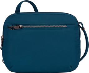 img 4 attached to 👜 Stay Secure and Stylish on Your Travels with Travelon Women's Anti-Theft Tailored E/w Organizer Travel Purse in Peacock – One Size