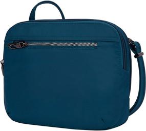 img 3 attached to 👜 Stay Secure and Stylish on Your Travels with Travelon Women's Anti-Theft Tailored E/w Organizer Travel Purse in Peacock – One Size