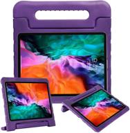 📱 ipad pro 11 2021/2020 kids case | purple shockproof eva handle stand cover with pencil holder | ipad pro 11 inch 3rd/2nd generation 2021/2020 release | apoll logo