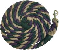 🐴 kensington horse lead rope - extra-durable 10-foot heavy duty triple colored cotton lead rope for horses - ideal for training and long-term use логотип