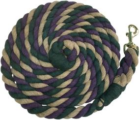 img 1 attached to 🐴 Kensington Horse Lead Rope - Extra-Durable 10-Foot Heavy Duty Triple Colored Cotton Lead Rope for Horses - Ideal for Training and Long-Term Use