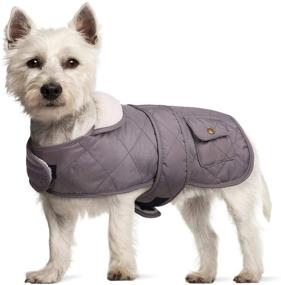 img 4 attached to 🐶 Winter Dog Coat with Fleece Lining, Windproof & Waterproof Dog Jacket, Adjustable Warm Pet Snowsuit Clothing for Small, Medium, and Large Breed Dogs - Suitable for Girls and Boys