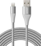 🔌 anker iphone charger cable 10ft, powerline+ ii lightning cable, (10ft mfi certified) extra long iphone charging cord compatible with iphone se 11 pro max xs xr x 8 7 6s, ipad 8 and more (silver) logo