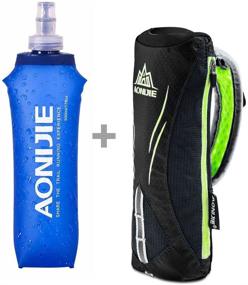 img 3 attached to 🏃 LX LERMX Quick Grip Chill Handheld Water Bottle for Running - 17 oz Soft Handheld Water Bottle with Hand Strap Hydration Pack