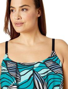 img 2 attached to Maxine Hollywood 2 Tiered Tankini Swimsuit Women's Clothing and Swimsuits & Cover Ups