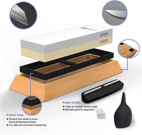 img 3 attached to Premium Whetstone Combination for Sharpening and Polishing