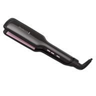 🔥 remington s9520 pro pearl ceramic flat iron, hair straightener with digital controls and 9 heat settings - black/pink logo