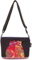 festive felines crossbody shoulder handbag logo