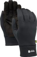 premium burton touch glove in black - large size logo