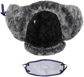 img 2 attached to Stay Warm and Stylish with Toddlers' Trapper Earflap Snowboard Windproof Girls' Accessories for Cold Weather Adventures