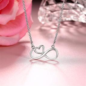 img 1 attached to 💕 Infinity Heart Necklace: A Perfect Birthday or Christmas Jewelry Gift from Grandparents, Aunties, and Uncles for Granddaughters and Nieces