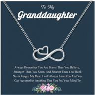 💕 infinity heart necklace: a perfect birthday or christmas jewelry gift from grandparents, aunties, and uncles for granddaughters and nieces logo