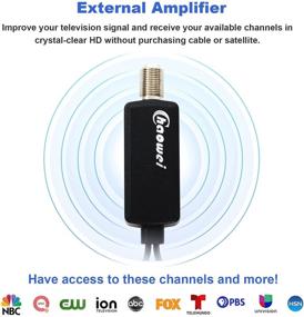 img 2 attached to Boost Your HD TV Antenna Signal with Chaowei High Gain Amplifier: Up to 50 Miles Range and 25dB Gain for Crystal Clear Reception!