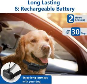 img 2 attached to 🐕 Sorferina Rechargeable Dog Bark Collar - Adjustable Sensitivity & Waterproof Bark Control Collar for Small, Medium & Large Dogs 8-150lbs - Anti Barking Collar - No Barking Solution