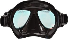 img 1 attached to SeaDive Oceanways OceanCat-HD High Definition Dive 🤿 Mask | Anti-UV/Glare & Anti-Fog | Scuba/Spearfishing Mask (OM964BKSFF)