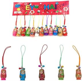 img 1 attached to Stylish Matryoshka Keychains: Hotusi Fashion Decorative Accessories