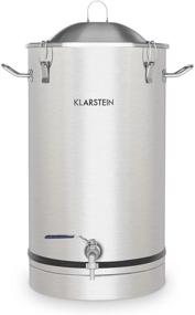 img 4 attached to 🍺 KLARSTEIN Maischfest Fermentation Kettle - Home Beer & Wine Brewing, 304 Steel, 7.9 Gallon (30L) Capacity, Includes Stainless Steel Fermentation Vials - Silver