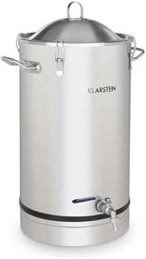 img 3 attached to 🍺 KLARSTEIN Maischfest Fermentation Kettle - Home Beer & Wine Brewing, 304 Steel, 7.9 Gallon (30L) Capacity, Includes Stainless Steel Fermentation Vials - Silver