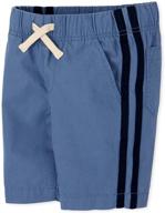 👦 boys' side stripe jogger shorts by the children's place - easy-pull on style logo