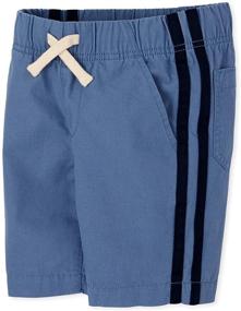 img 1 attached to 👦 Boys' Side Stripe Jogger Shorts by The Children's Place - Easy-Pull On Style