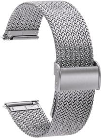 img 4 attached to 🕒 TStrap Mesh Watch Strap Metal: Enhancing Style and Durability