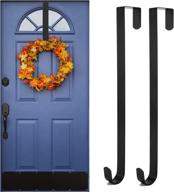 🔧 kederwa 2 pack wreath hanger: convenient metal hooks for front door decorations logo