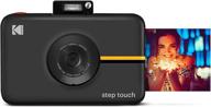 kodak step touch 13mp камера, мгновенный принтер, сенсорный дисплей, bluetooth и hd видео - черный логотип