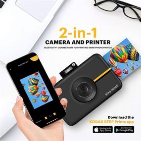 img 3 attached to Kodak Step Touch 13MP Камера, Мгновенный принтер, Сенсорный дисплей, Bluetooth и HD видео - Черный