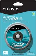 📀 high-quality sony 8cm dvd+rw spindle skin pack - 10 pack for optimal data storage logo