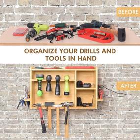 img 1 attached to Screwdriver Charging Station with Ample Organizer Capacity for Optimal Storage and Charging