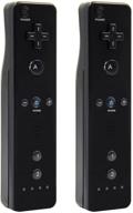 🎮 molicui wii remote controller 2 pack - black for nintendo wii/wii u console: enhance your gaming experience logo