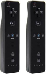 img 2 attached to 🎮 MOLICUI Wii Remote Controller 2 Pack - Black for Nintendo Wii/Wii U Console: Enhance Your Gaming Experience