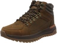 🥾 skechers usa mens hiking brown men's shoes: fashionable sneakers for outdoor exploration logo