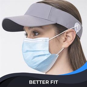 img 2 attached to 🏌️ Golf GO-Clip - Face Mask Holder and Ear Saver - Comfortable, Adjustable, and Pain-Free Fit for Adults and Kids - Compatible with Various Headwear