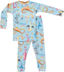 img 3 attached to 🐉 Books to Bed: Dragon Love Tacos Pajamas - Toddler & Big Boys Dragon PJ Set