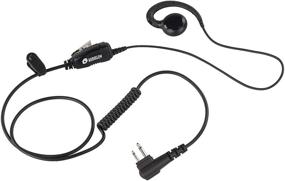 img 4 attached to 🎧 Bommeow BSE12-M1 C-Shape Swivel Style Earpiece Headset for Motorola Radio CP200 CP110 Mag One BPR20 - Enhanced Communication and Comfort